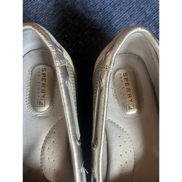 Sperry Gold Brown Leather Boat Shoes Sz 8 Womens Walking Casual - Picture 2 of 8